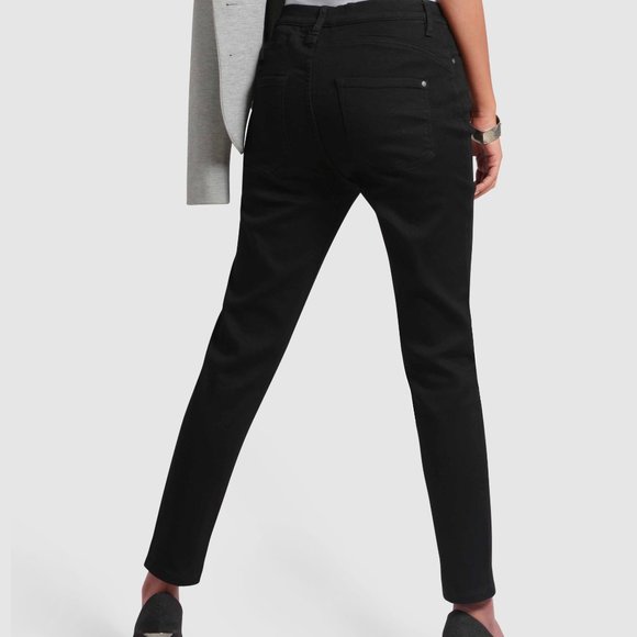 OLGYN Women’s Slim Fit Stretch Black Denim Pant - Picture 2 of 5